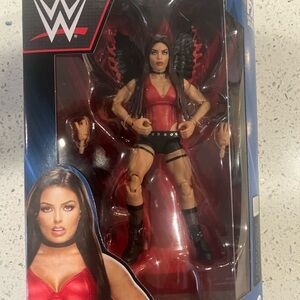 WWE Action Figure with Red and Black Outfit